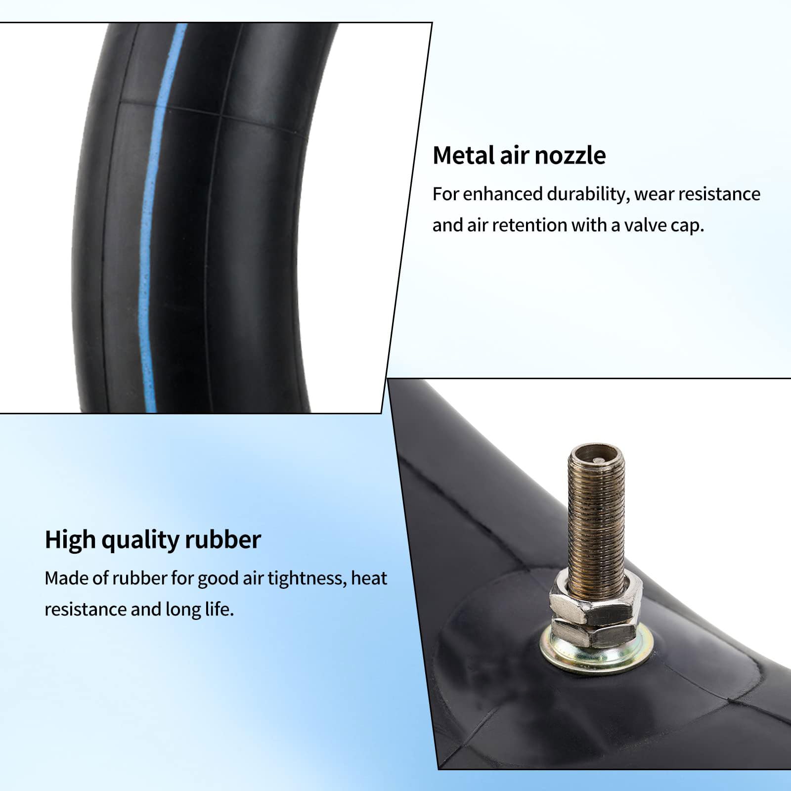 XuLong Motorcycle Inner Tube for 4.10/4.60-18 Schrader Valve